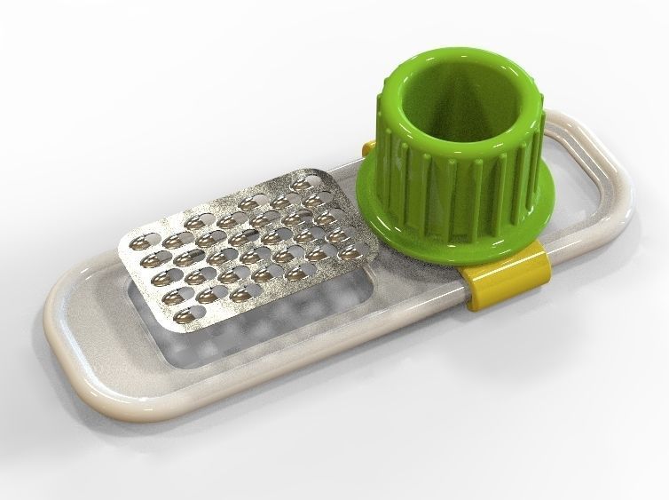 Ginger Garlic and Herb Grinder 3D print model_4