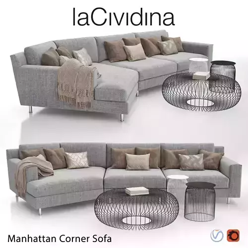 MANHATTAN Corner Sofa 3D model