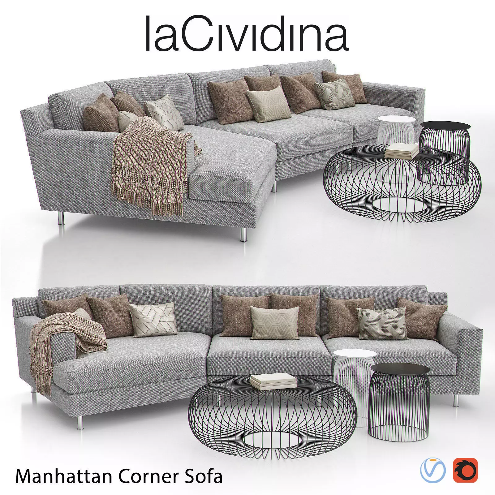 MANHATTAN Corner Sofa 3D model_0