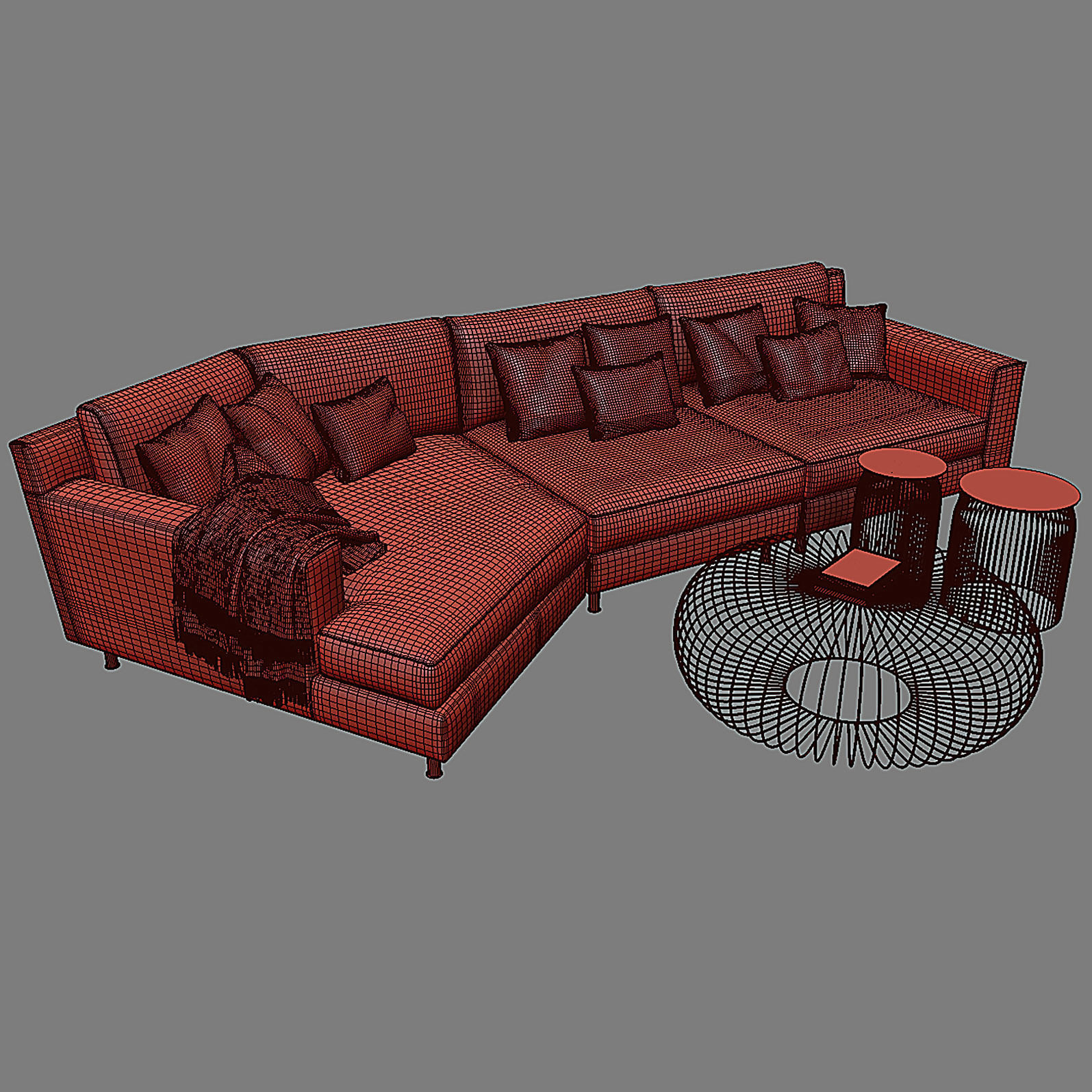 MANHATTAN Corner Sofa 3D model_8