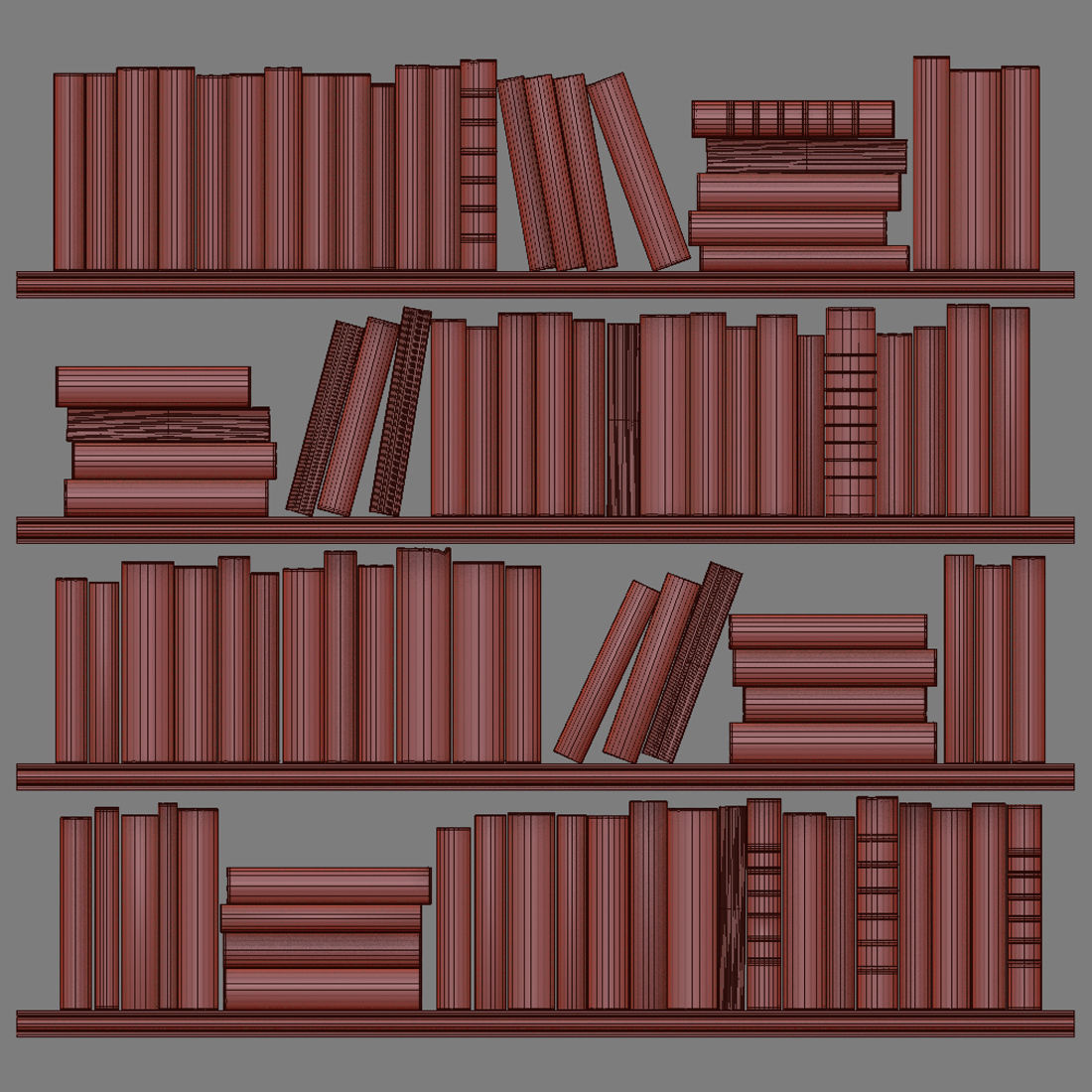 Classic Books 06 3D model_4