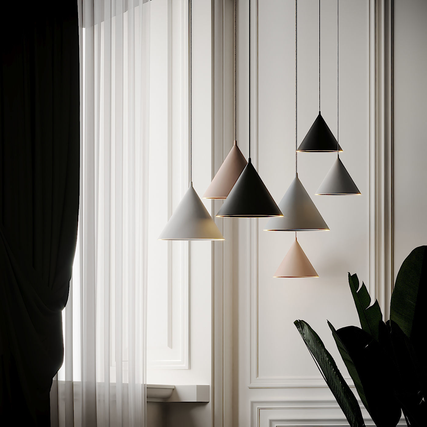 ANNULAR Pendant Lamps by Mintbliss 3D model_3