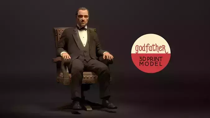 The Stylize Godfather Firgure - Vito Corleone  - Marlon Brando 3D print model