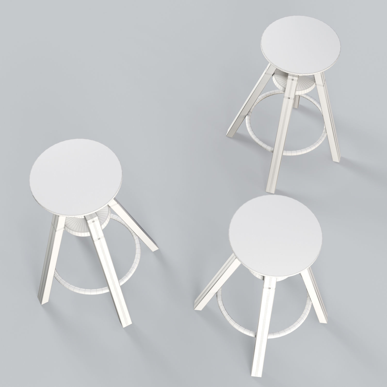 Bar stool Dalfred 3D model_3