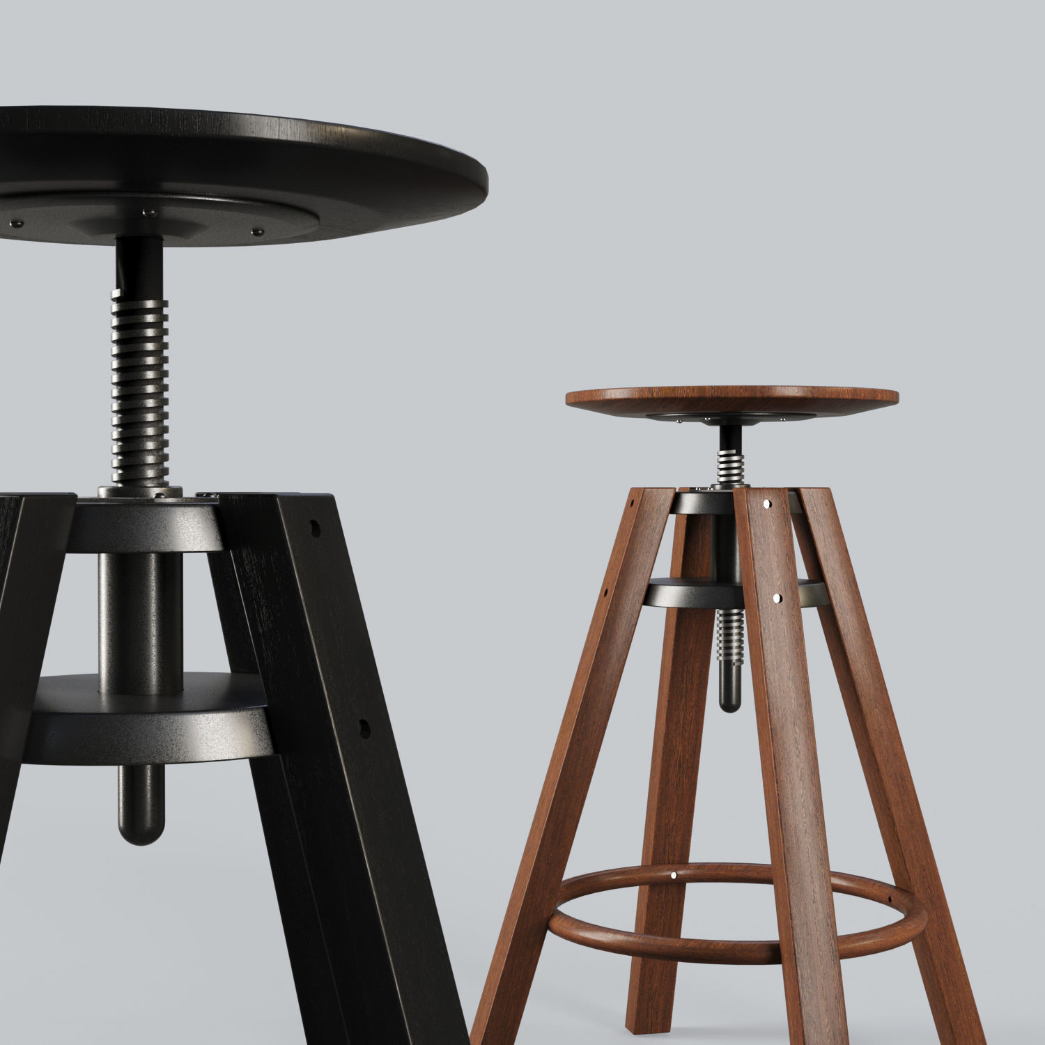 Bar stool Dalfred 3D model_4