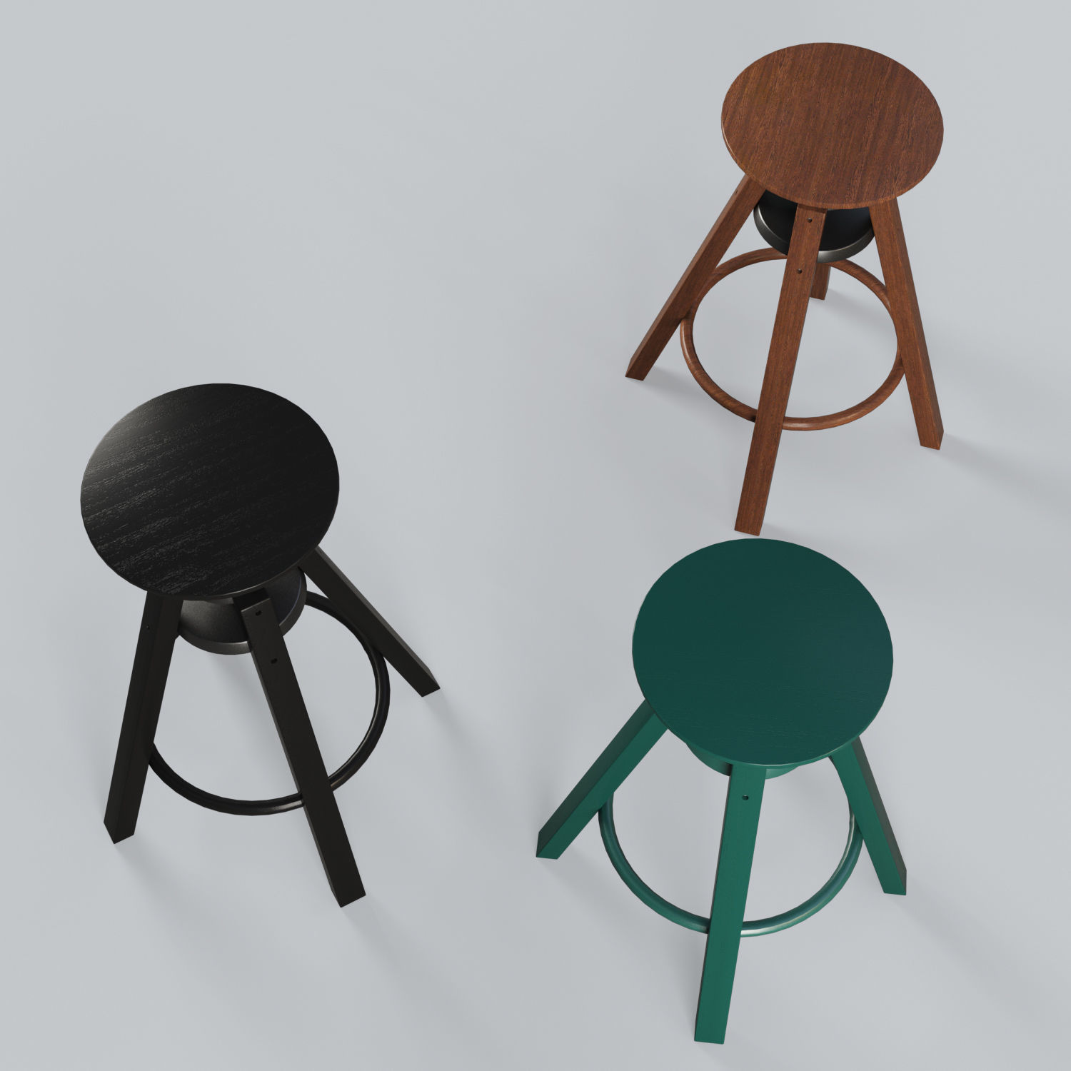 Bar stool Dalfred 3D model_2