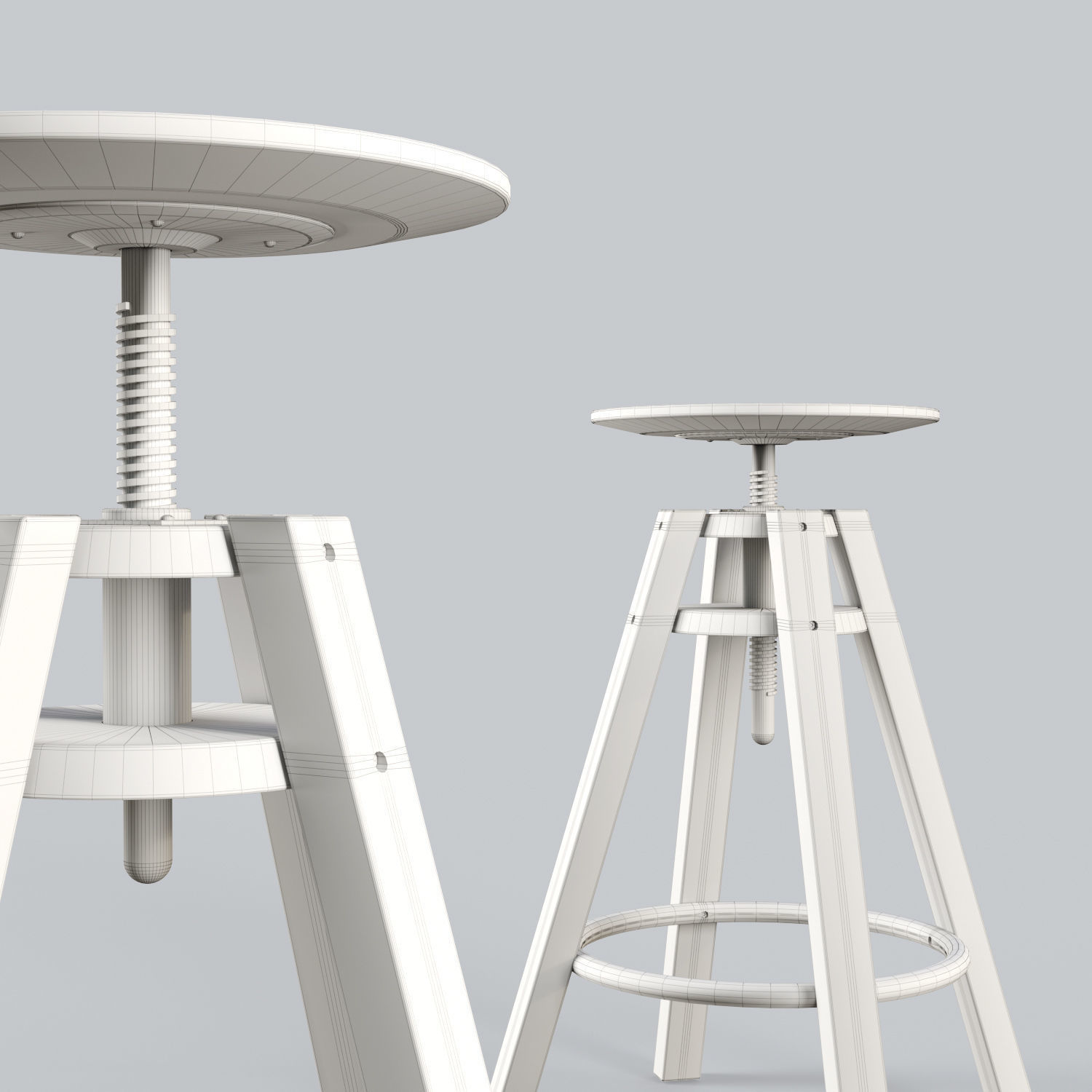 Bar stool Dalfred 3D model_5