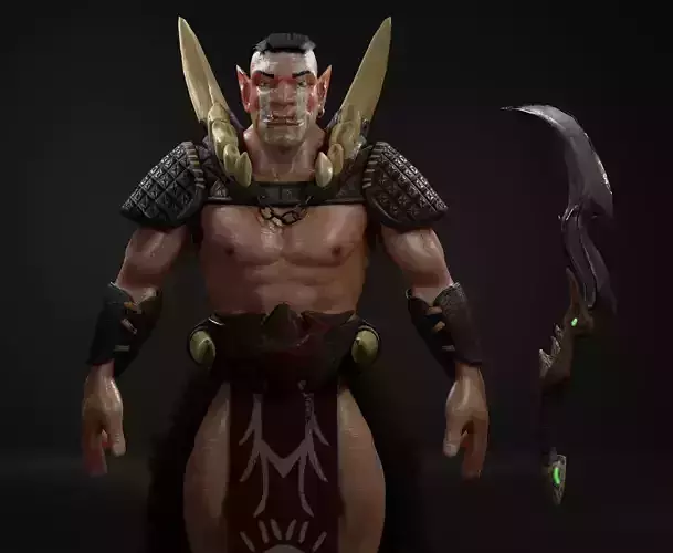 Ogre Character Lowpoly Gameready BPR Rigged