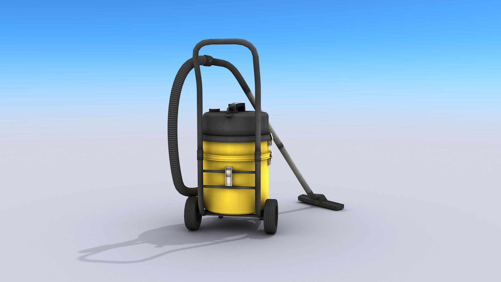 Industrial Vacuum Cleaner Free low-poly 3D model_4