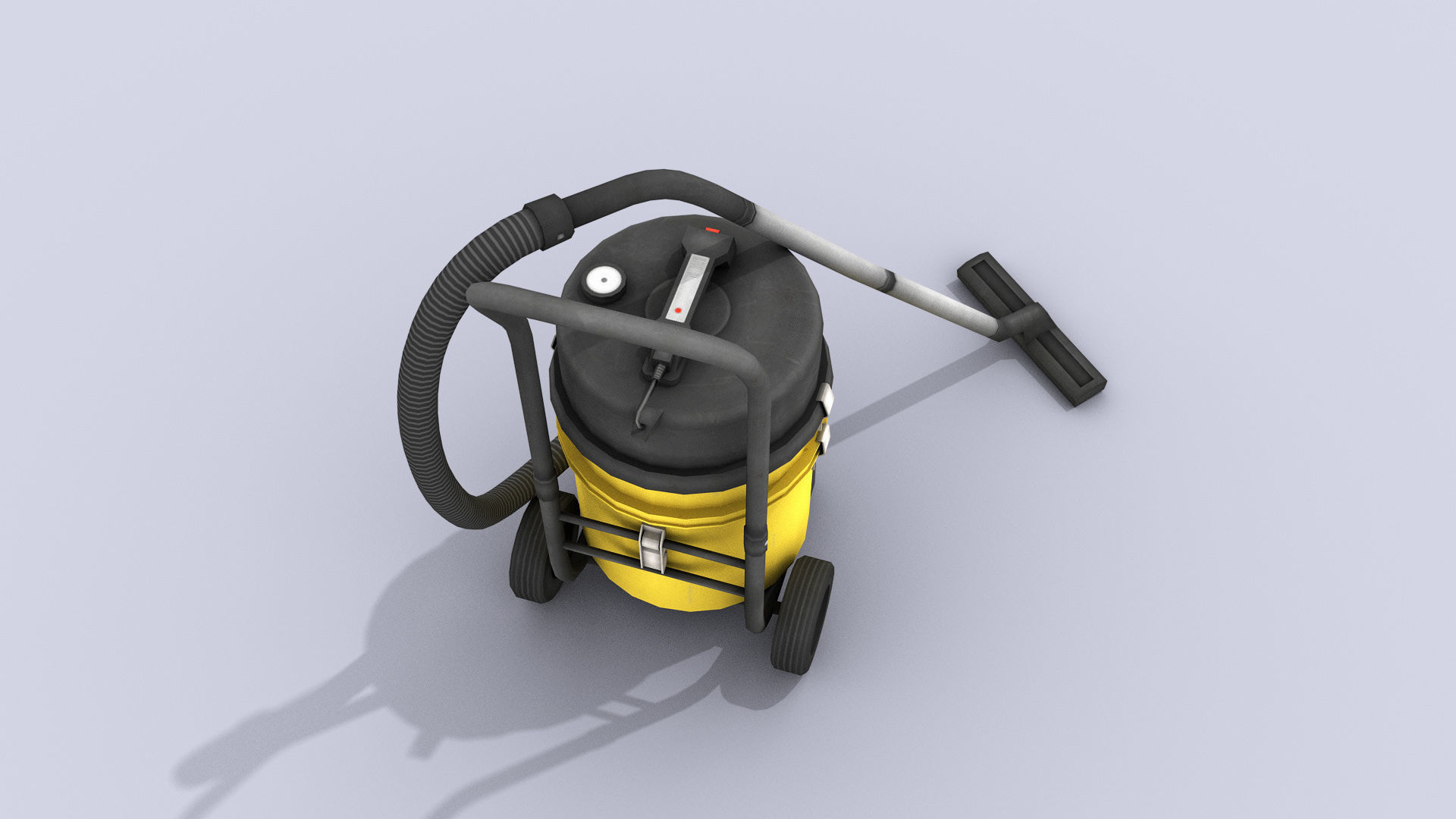 Industrial Vacuum Cleaner Free low-poly 3D model_2