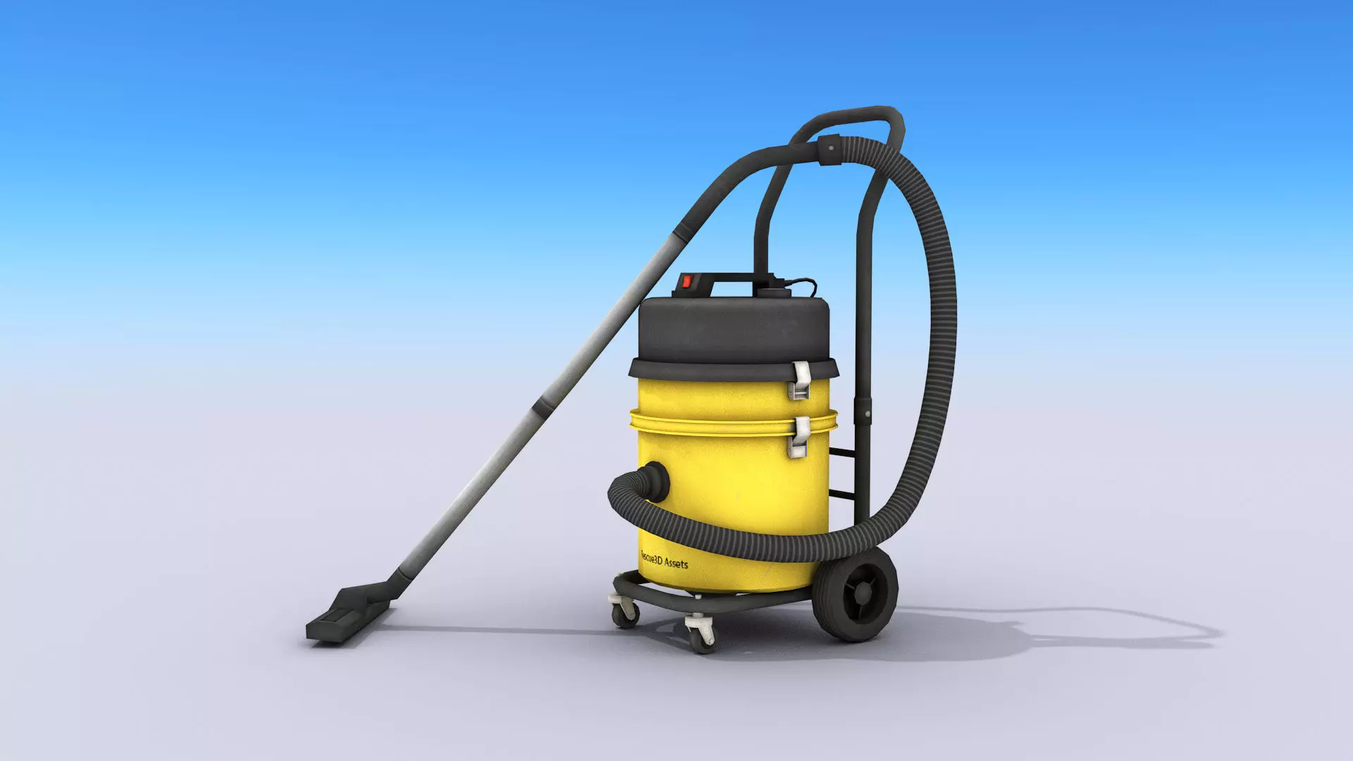 Industrial Vacuum Cleaner Free low-poly 3D model_0