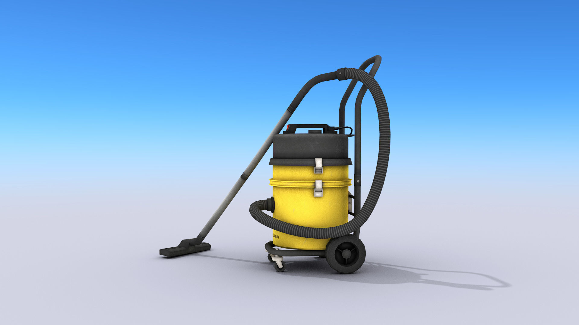 Industrial Vacuum Cleaner Free low-poly 3D model_3