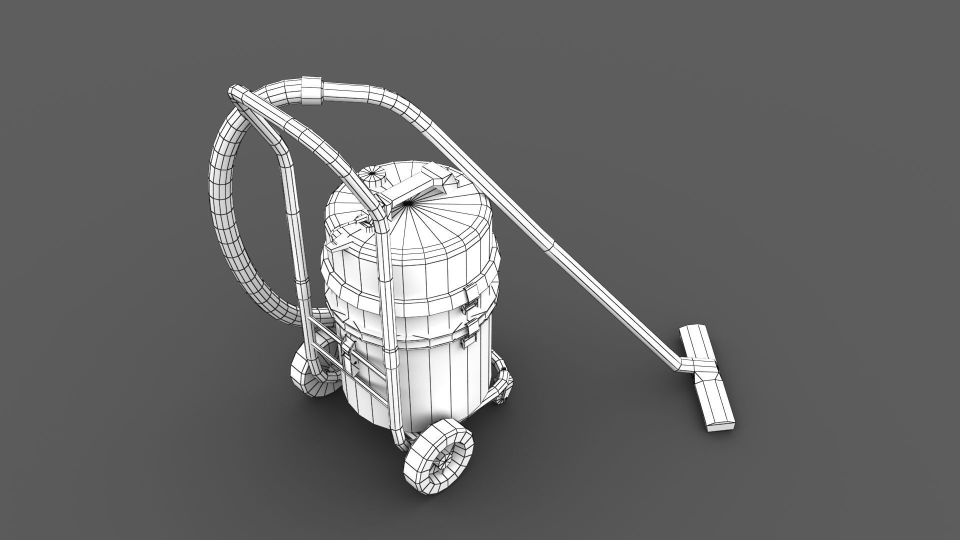 Industrial Vacuum Cleaner Free low-poly 3D model_7