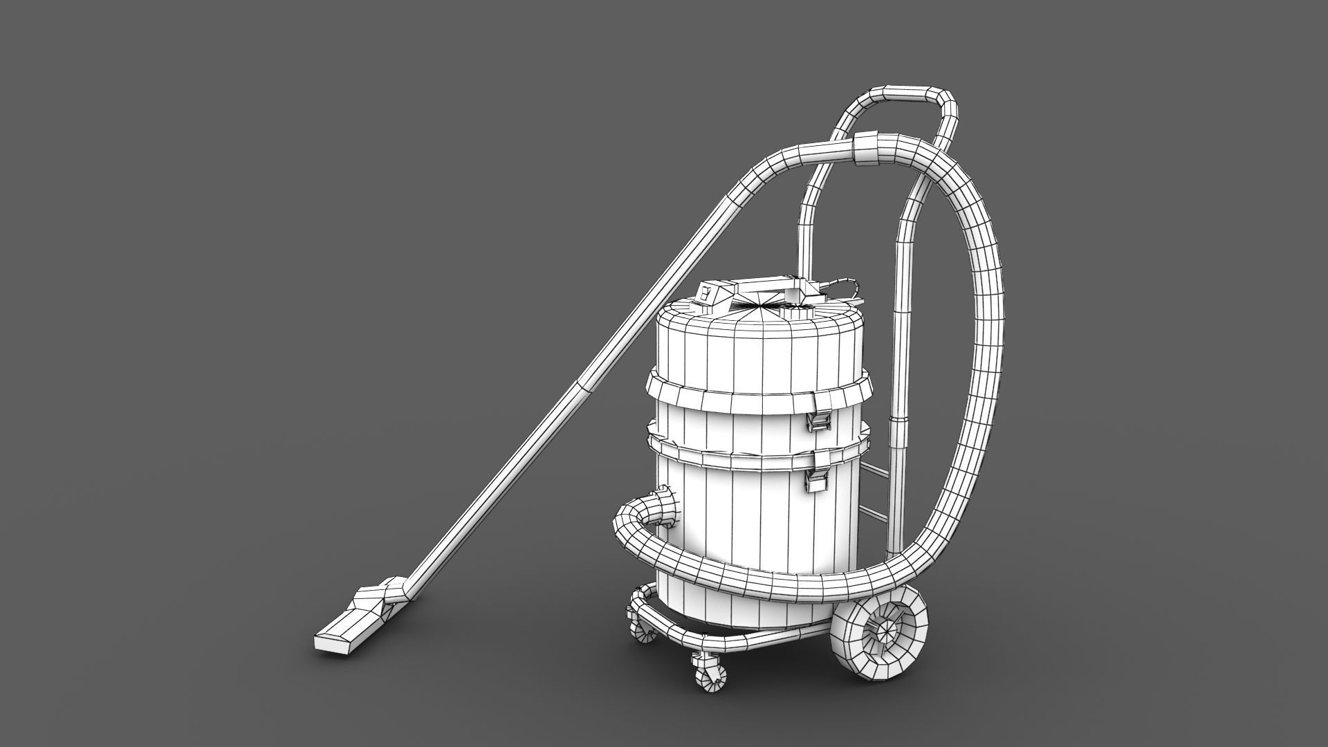 Industrial Vacuum Cleaner Free low-poly 3D model_6