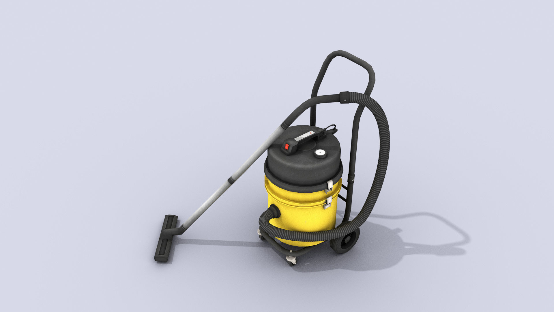 Industrial Vacuum Cleaner Free low-poly 3D model_5