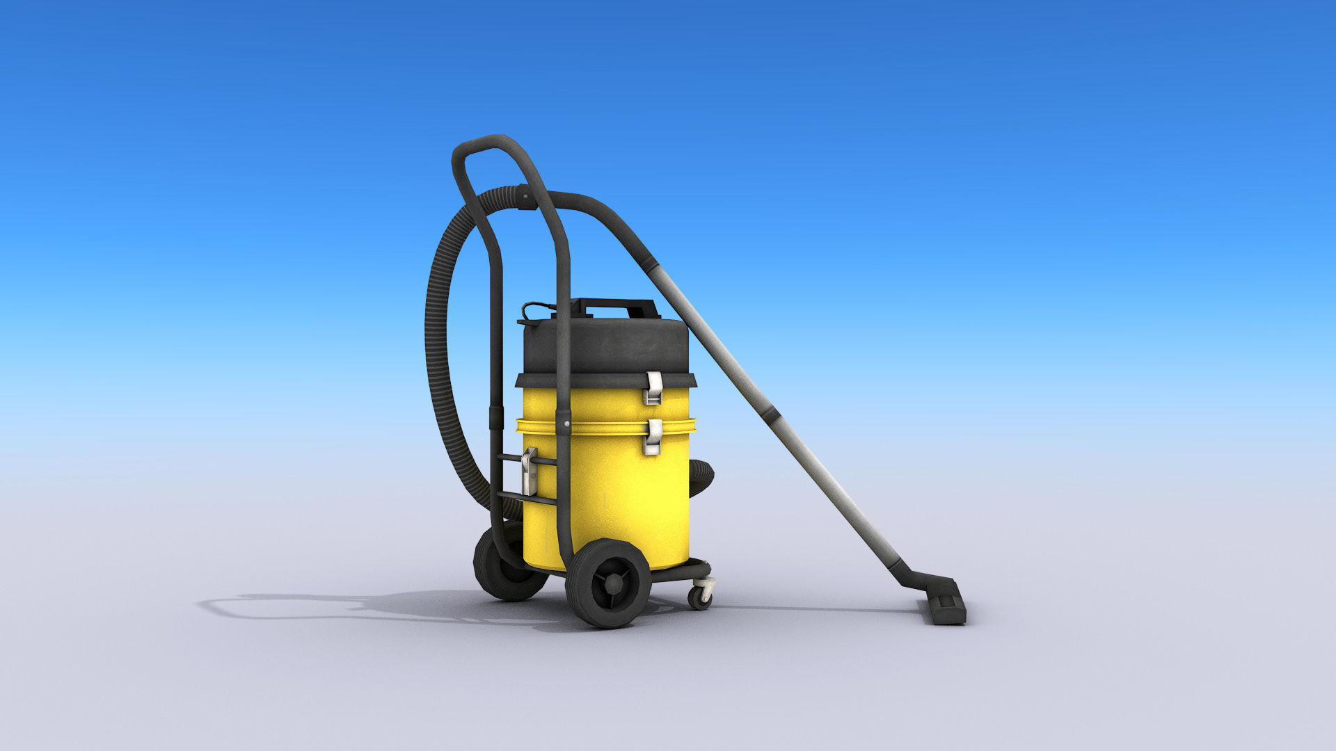 Industrial Vacuum Cleaner Free low-poly 3D model_1