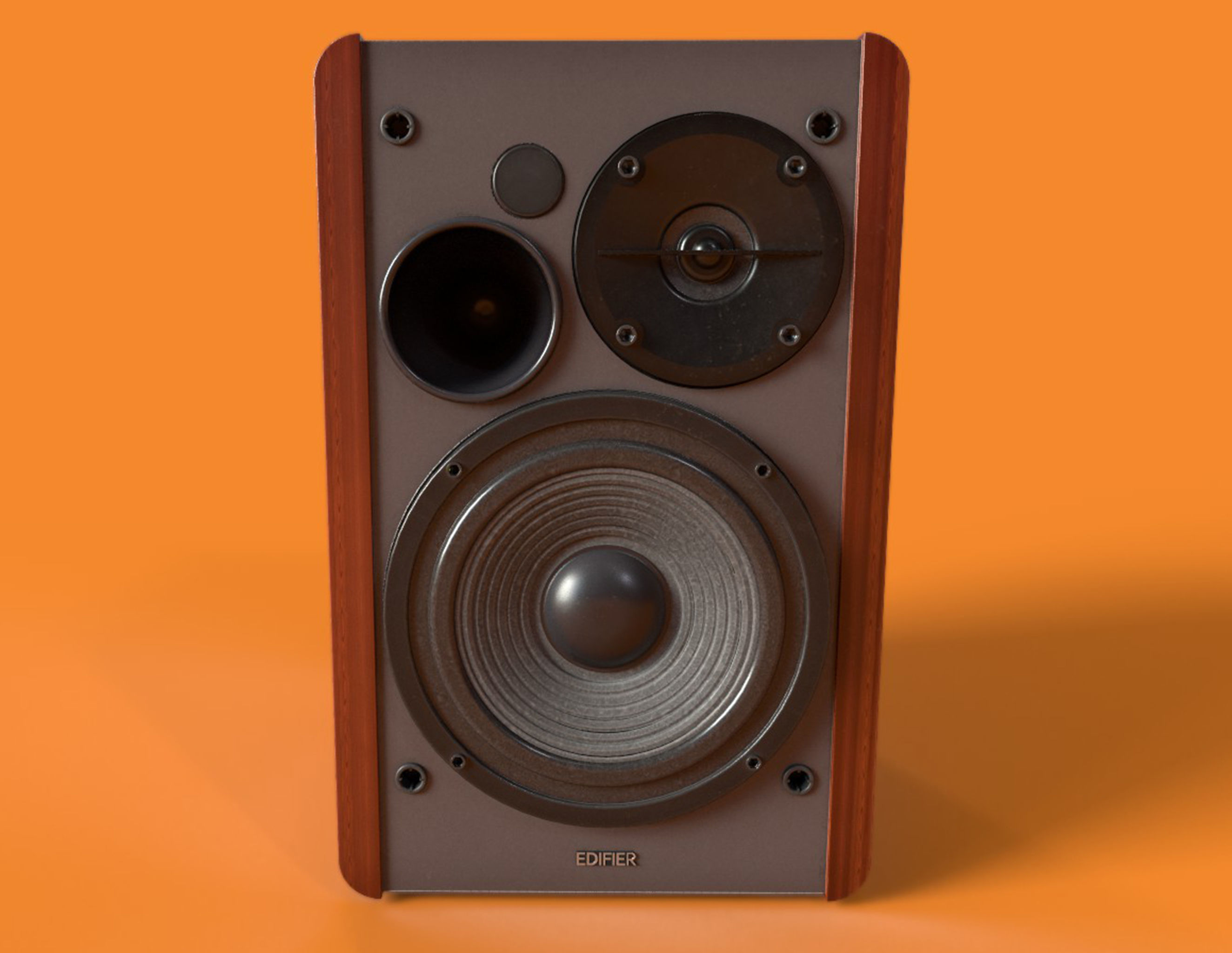 Speaker - Edifier R1280T Low-poly 3D model_3
