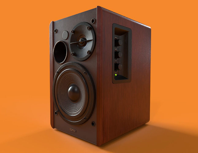 Speaker - Edifier R1280T Low-poly 3D model
