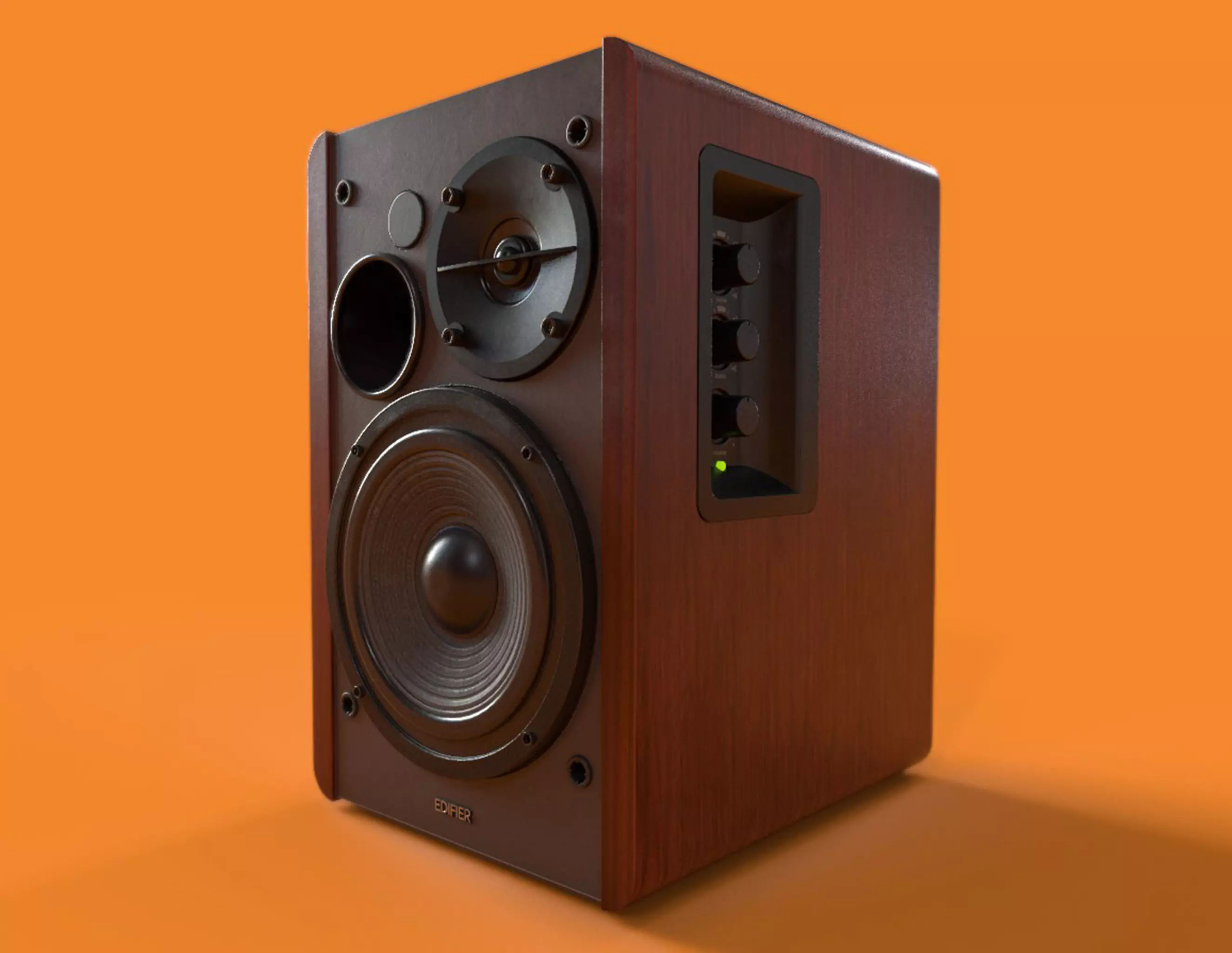 Speaker - Edifier R1280T Low-poly 3D model_0