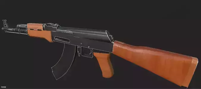 AK-47 ak - rifle for gta Low-poly 3D model
