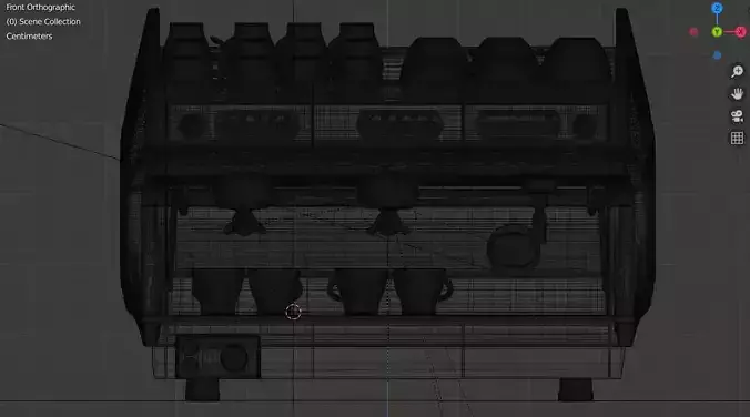 Professional coffee machine for bars and cafeterias 