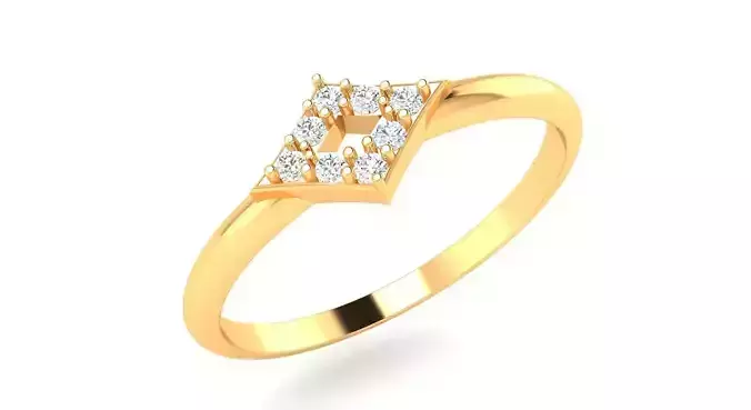 AR-LRZ-0007 diamond ring gold