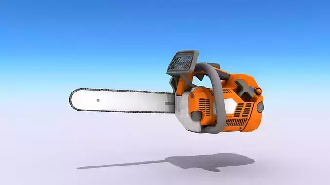 Petrol Chainsaw Free low-poly 3D model