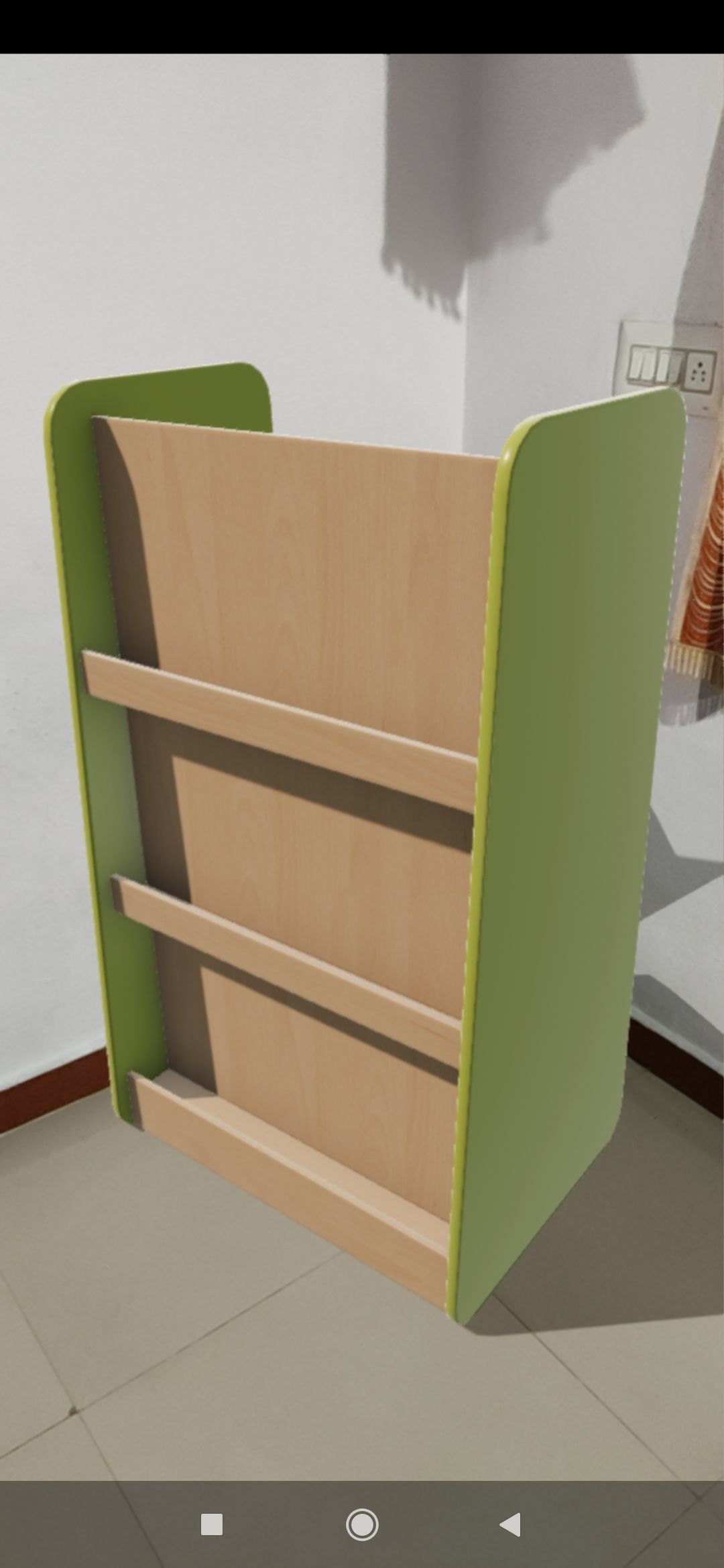 Large Shelf Green Low-poly 3D model_5