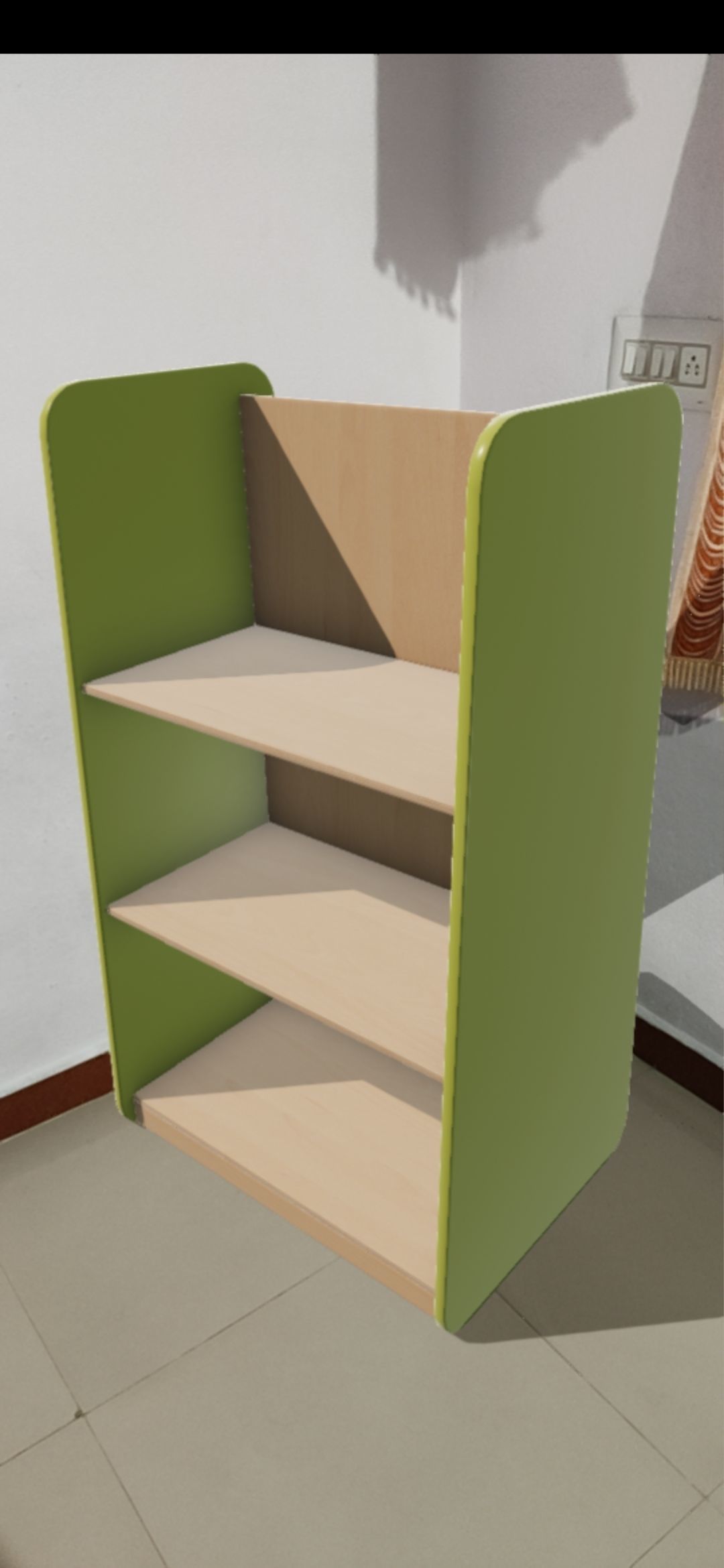Large Shelf Green Low-poly 3D model_4