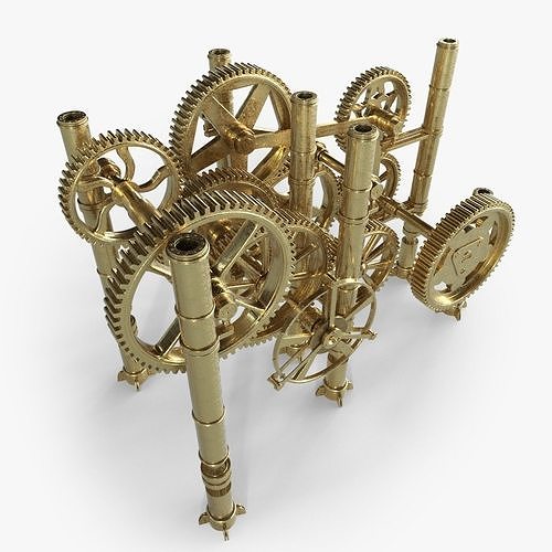 3D Gear Mechanism 3D model