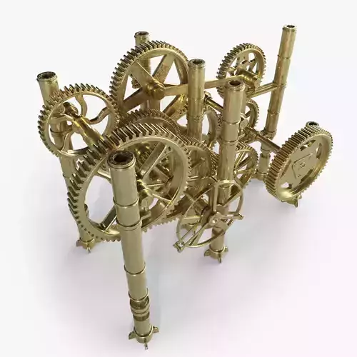 3D Gear Mechanism 3D model