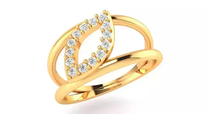 AR-LRZ-0015 gold diamond ring