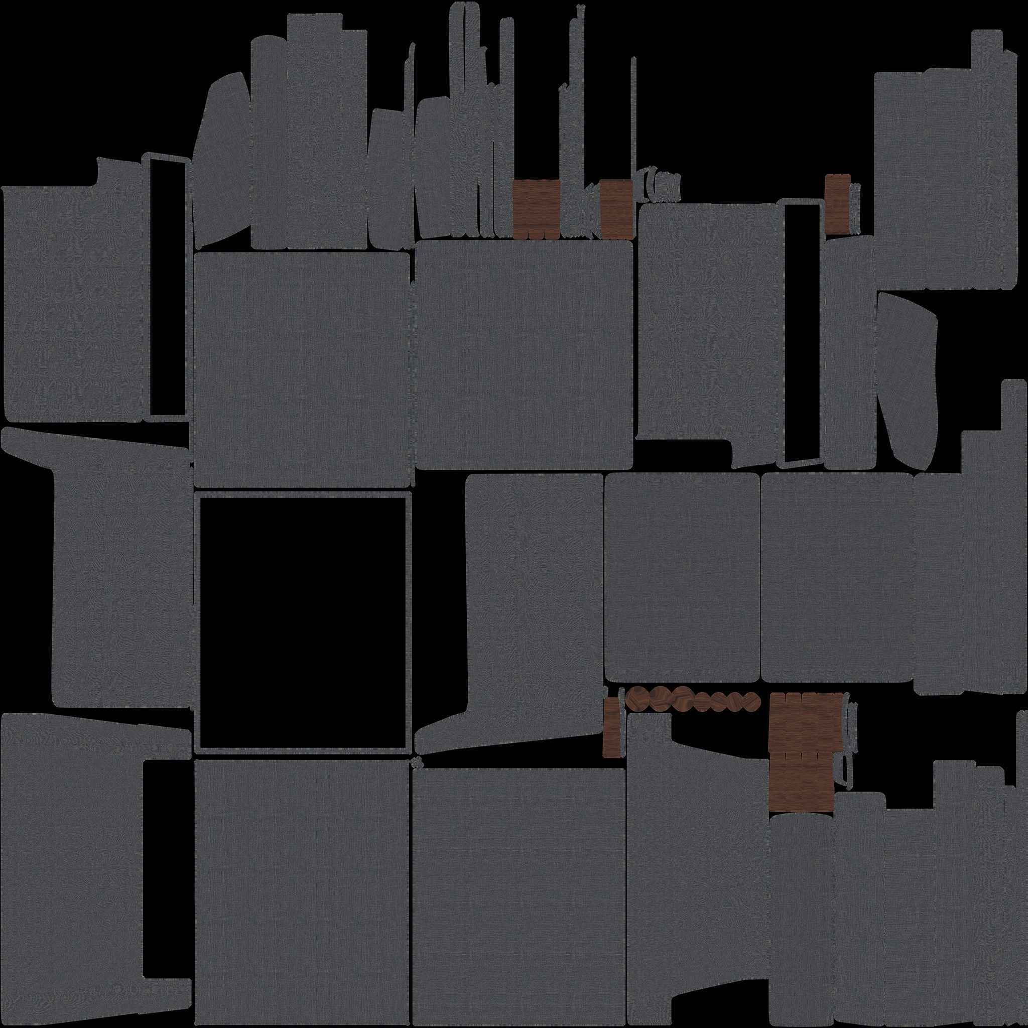 Interior bundle SOFA ARMCHAIR LARGESOFA game-ready collection Low-poly 3D model_18