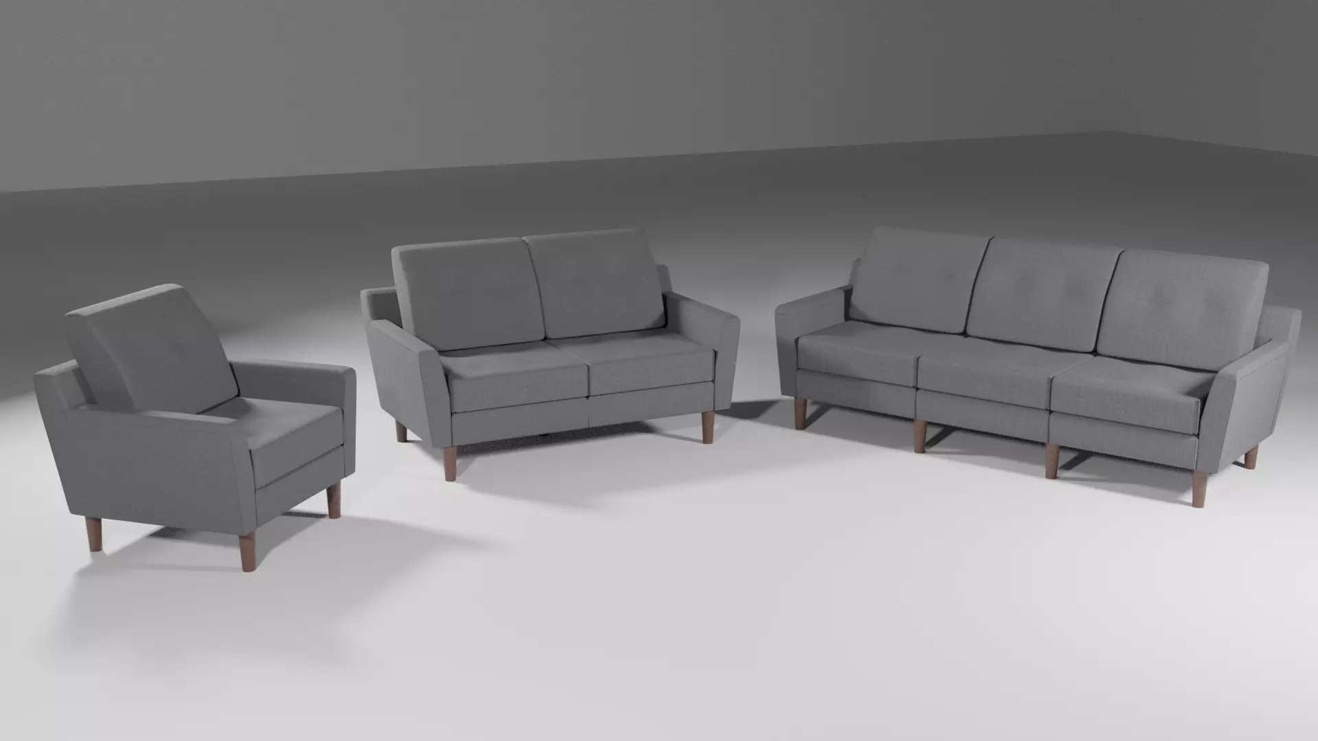 Interior bundle SOFA ARMCHAIR LARGESOFA game-ready collection Low-poly 3D model_0