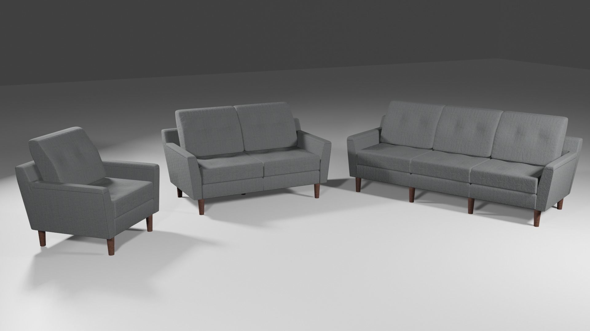 Interior bundle SOFA ARMCHAIR LARGESOFA game-ready collection Low-poly 3D model_19