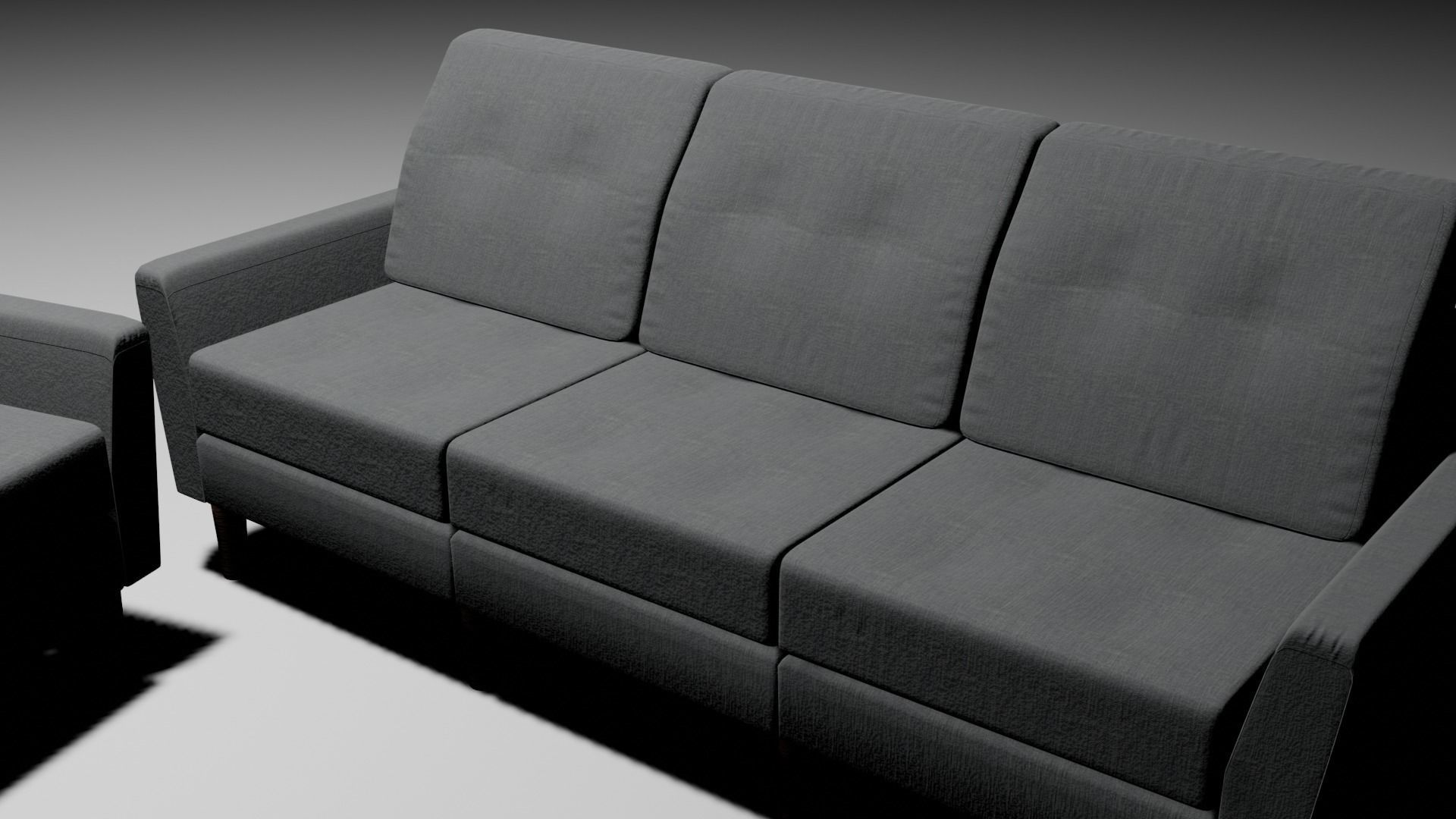 Interior bundle SOFA ARMCHAIR LARGESOFA game-ready collection Low-poly 3D model_21