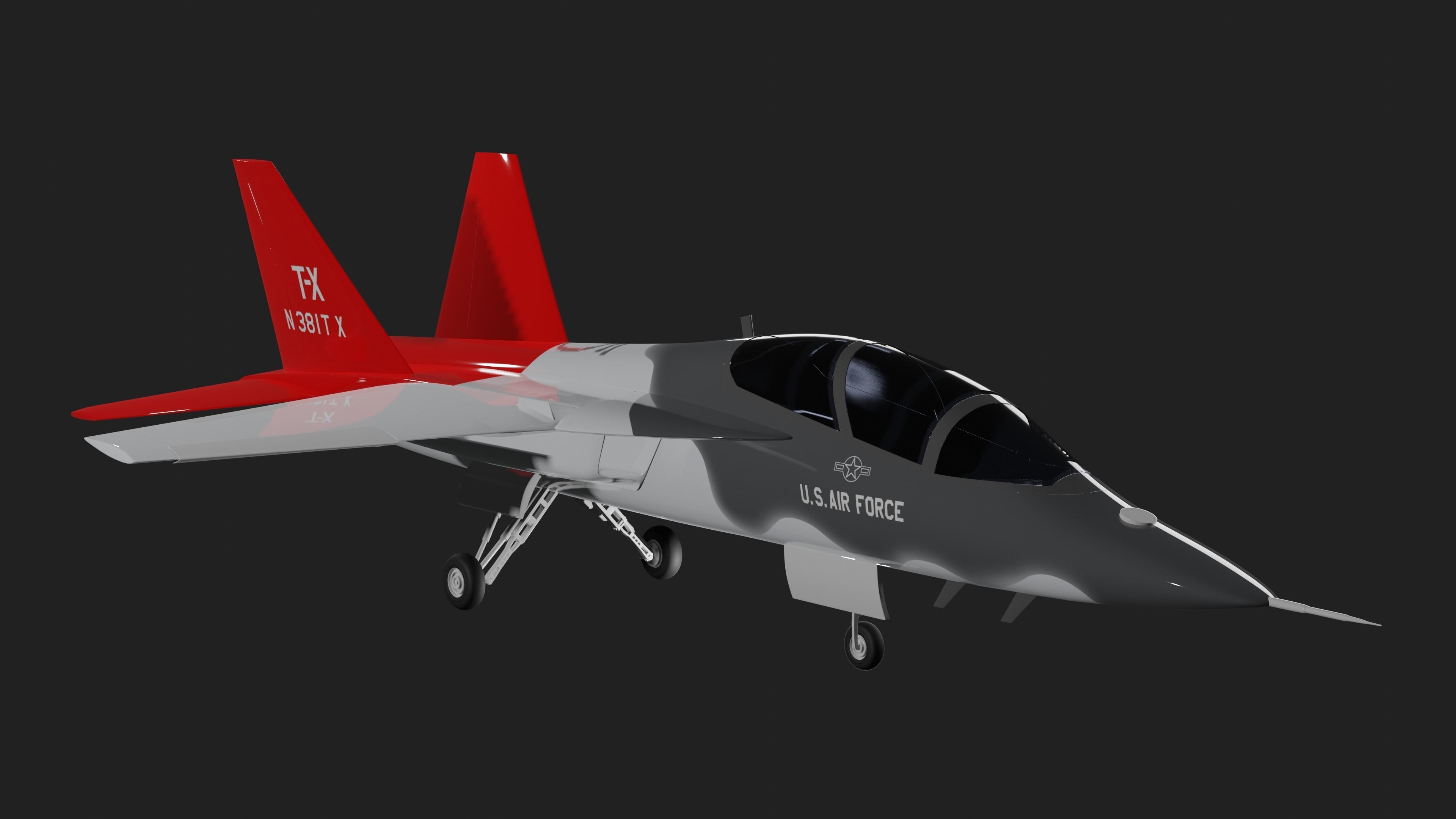 Boeing T-7A RED HAWK - 3D model_2