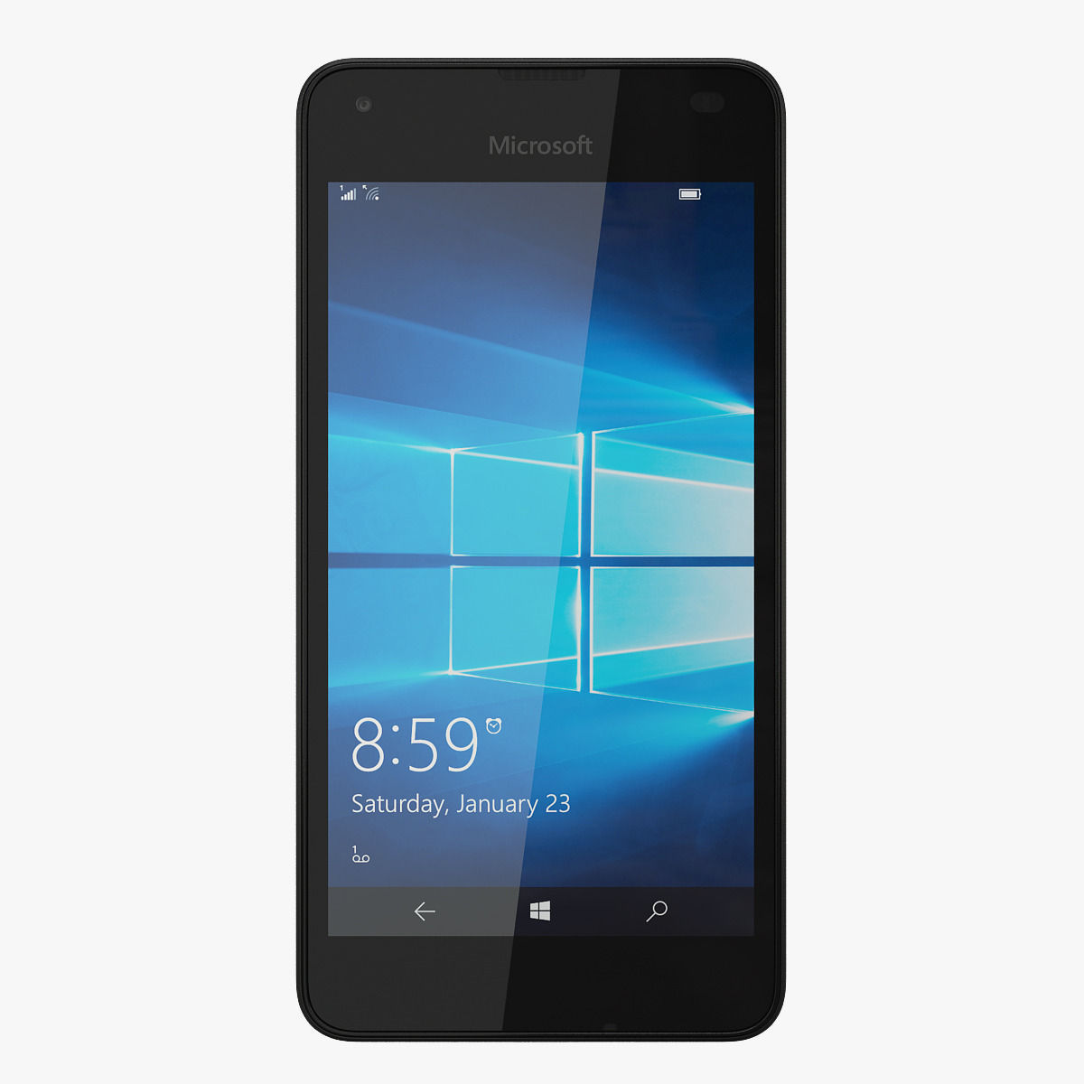 Microsoft Lumia 550 Black 3D model_1