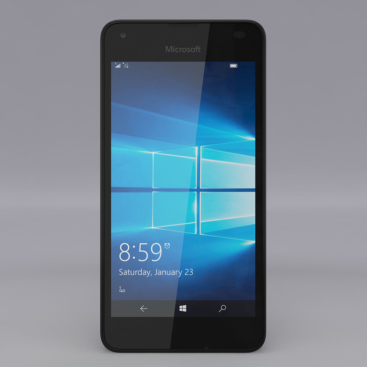 Microsoft Lumia 550 Black 3D model_3