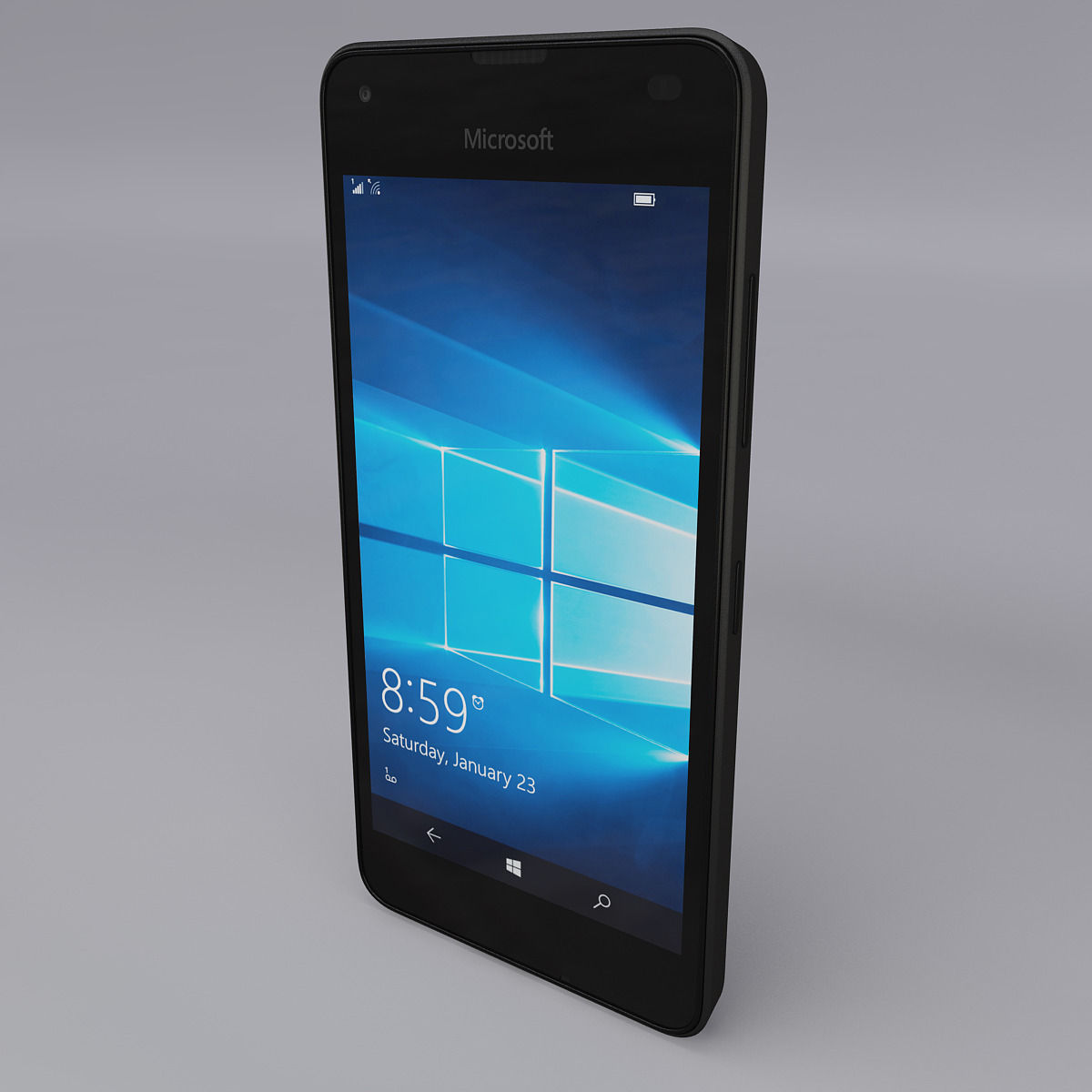 Microsoft Lumia 550 Black 3D model_12