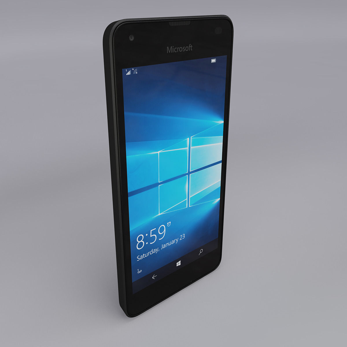 Microsoft Lumia 550 Black 3D model_9