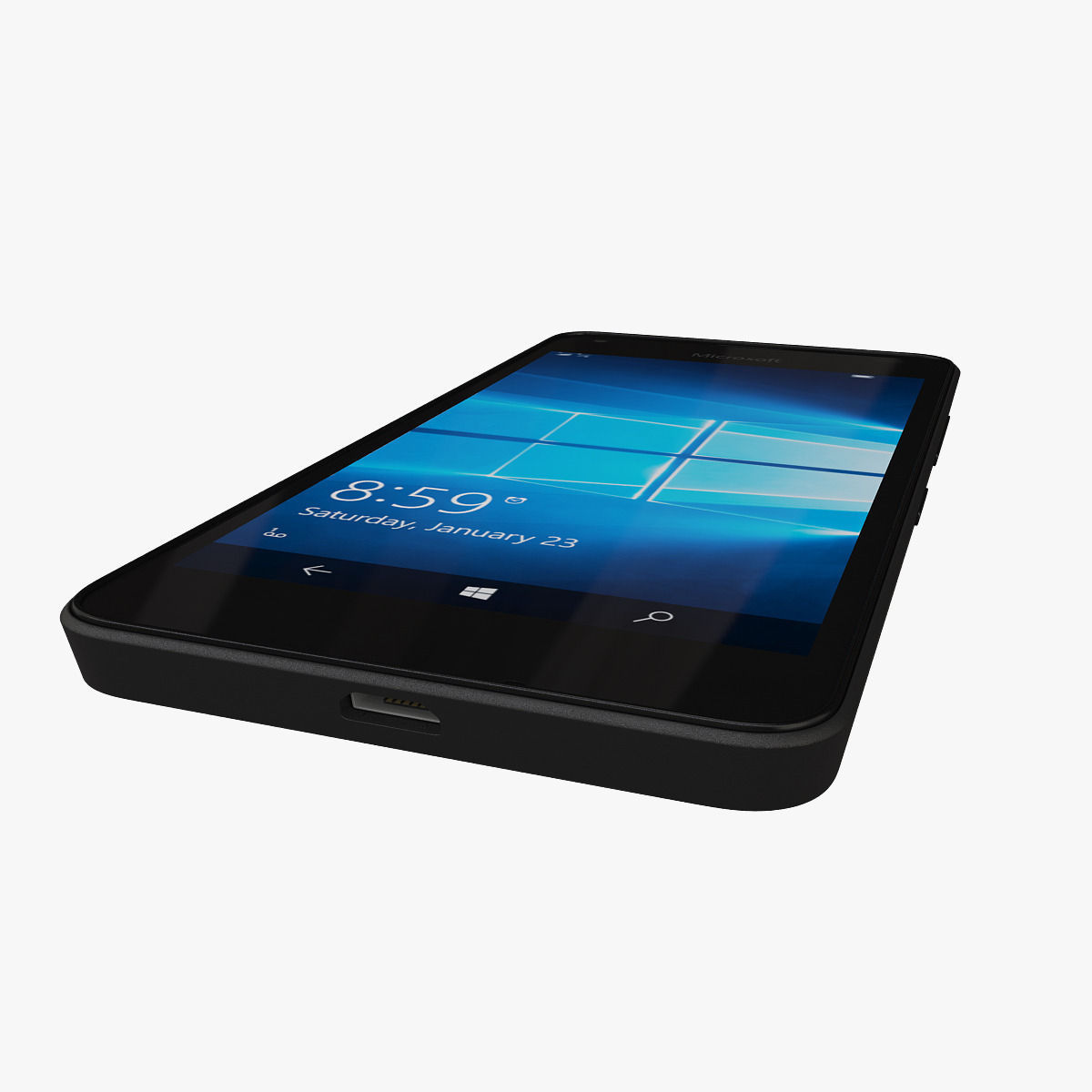 Microsoft Lumia 550 Black 3D model_14