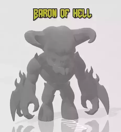 doom toy baron of hell 3D print model