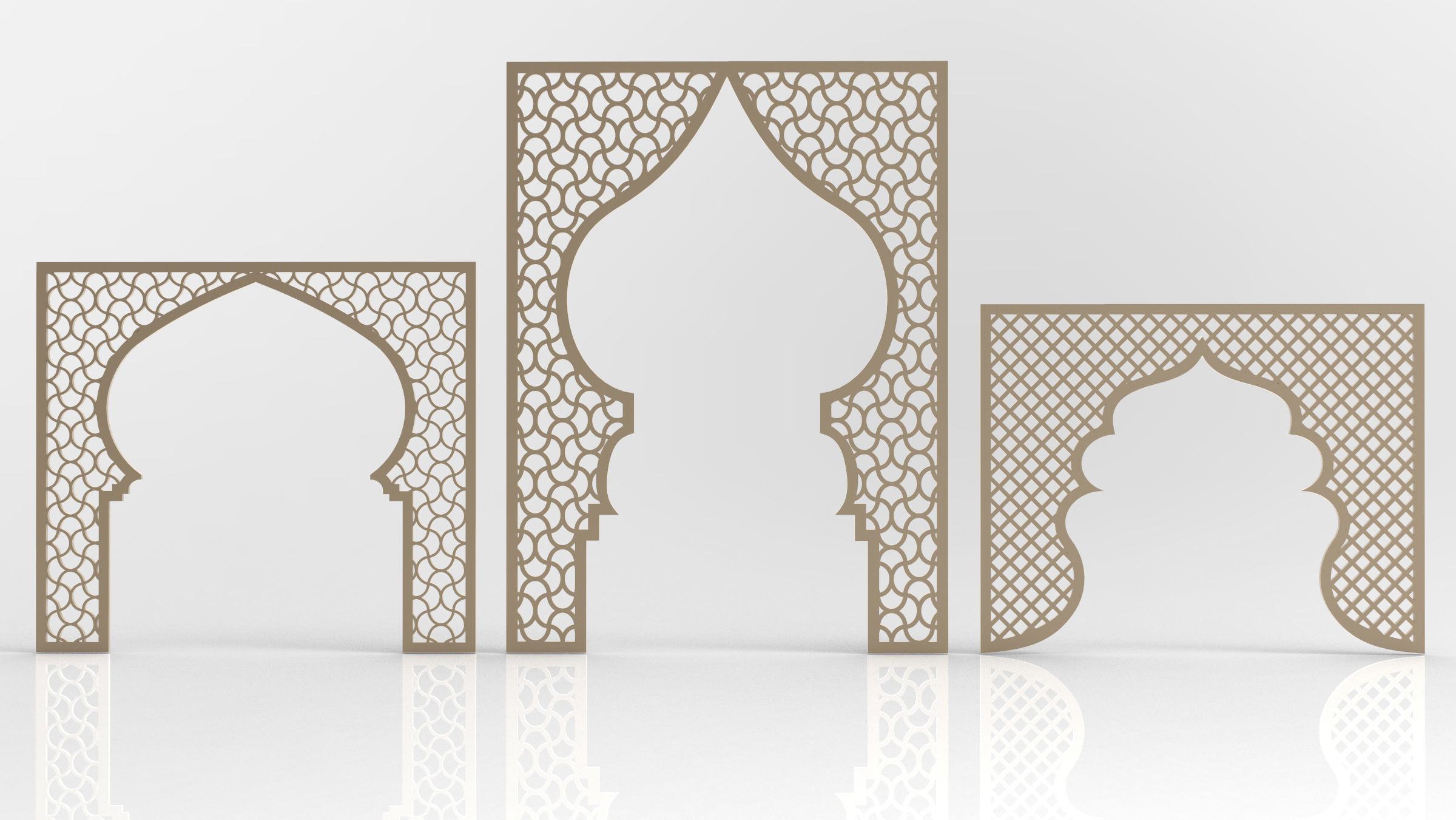 24 3D Decorative wall panels - screen SET 031 3D model_6
