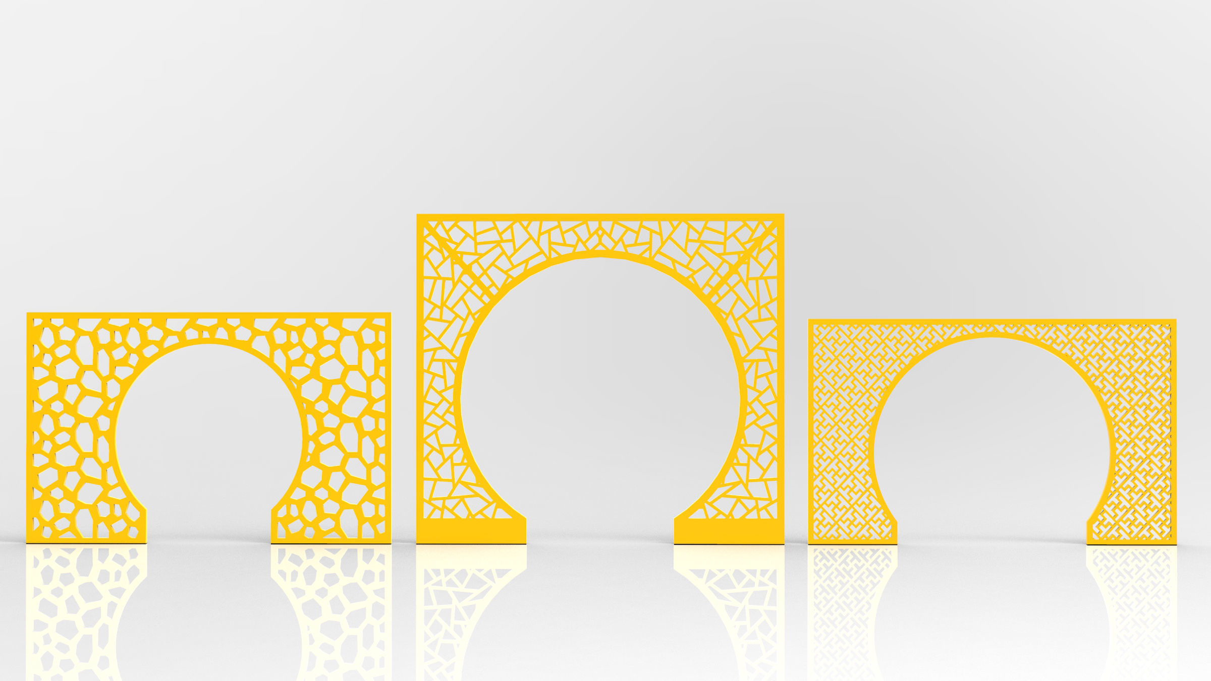 24 3D Decorative wall panels - screen SET 031 3D model_10