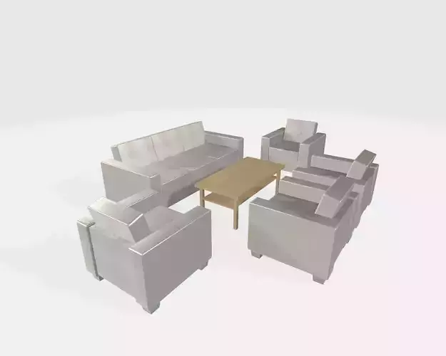 Collection - Sofa Layouts with table for 4 and 6 persons