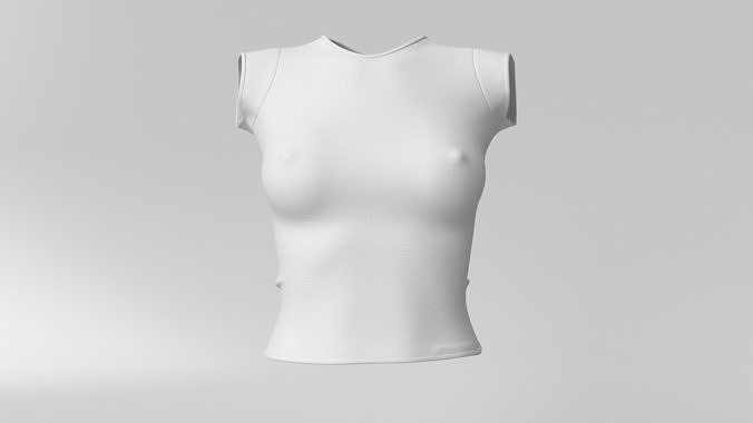3D Model Female T Shirt  3D model