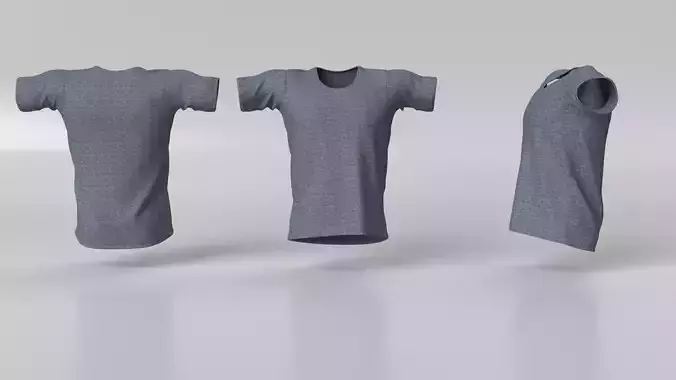 3D Model Male Tshirt