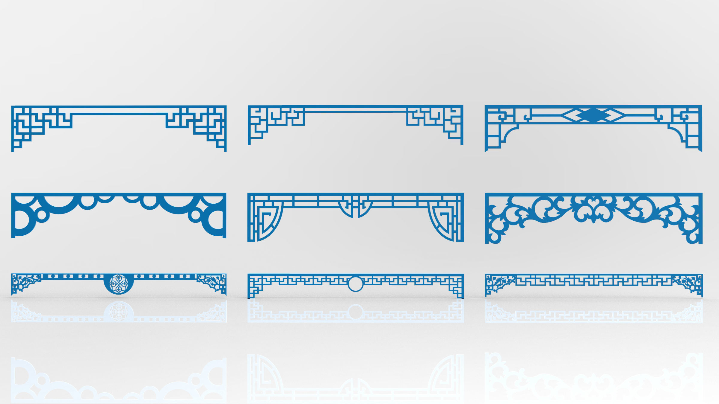 35 3D Decorative wall panels - screen SET 034 3D model_5