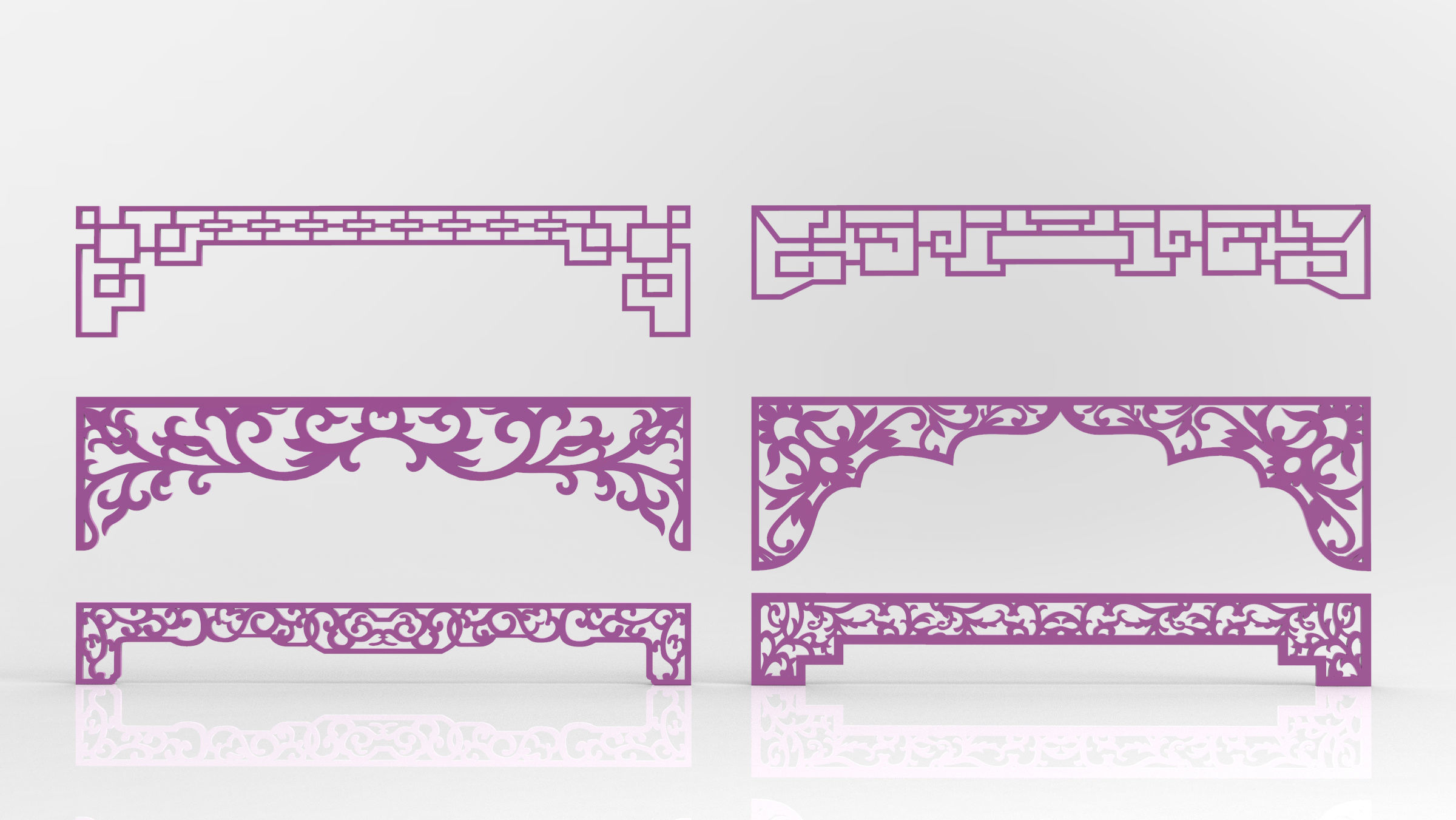 35 3D Decorative wall panels - screen SET 034 3D model_6